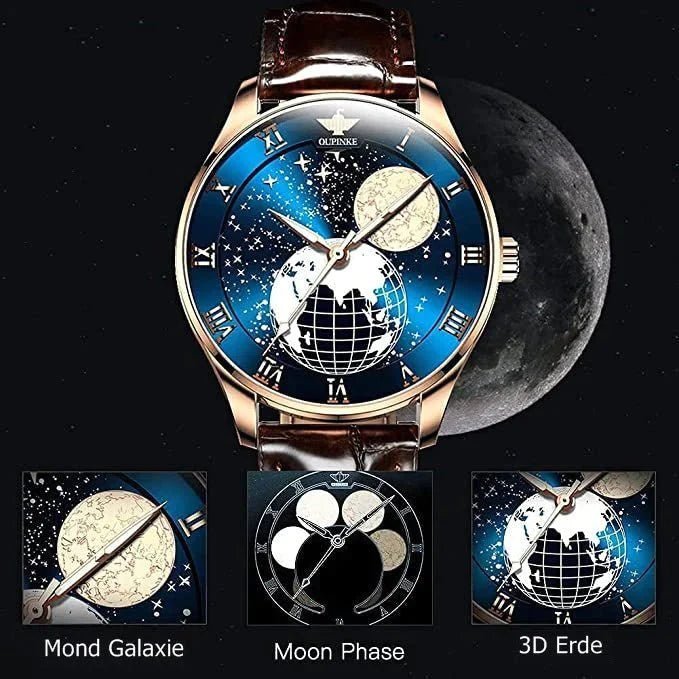 Oupinke Moon Phase Automatic Watch – Your Clockwork